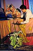 Traditional Burmese show puppet in our hotel in Mandalay, Myanmar 